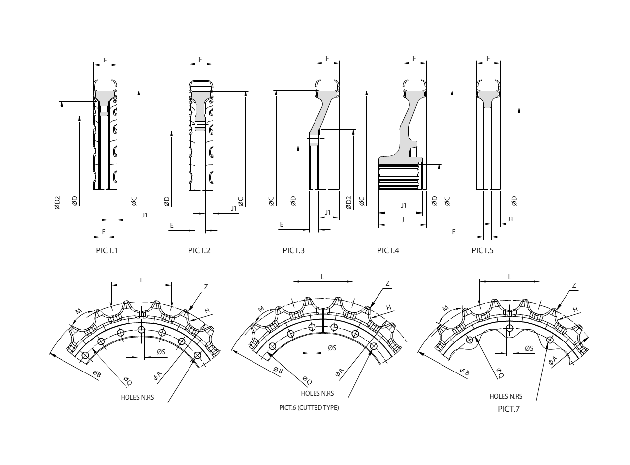 نقشه دنده اسپراکت بیل مکانیکی pc300کوماتسو