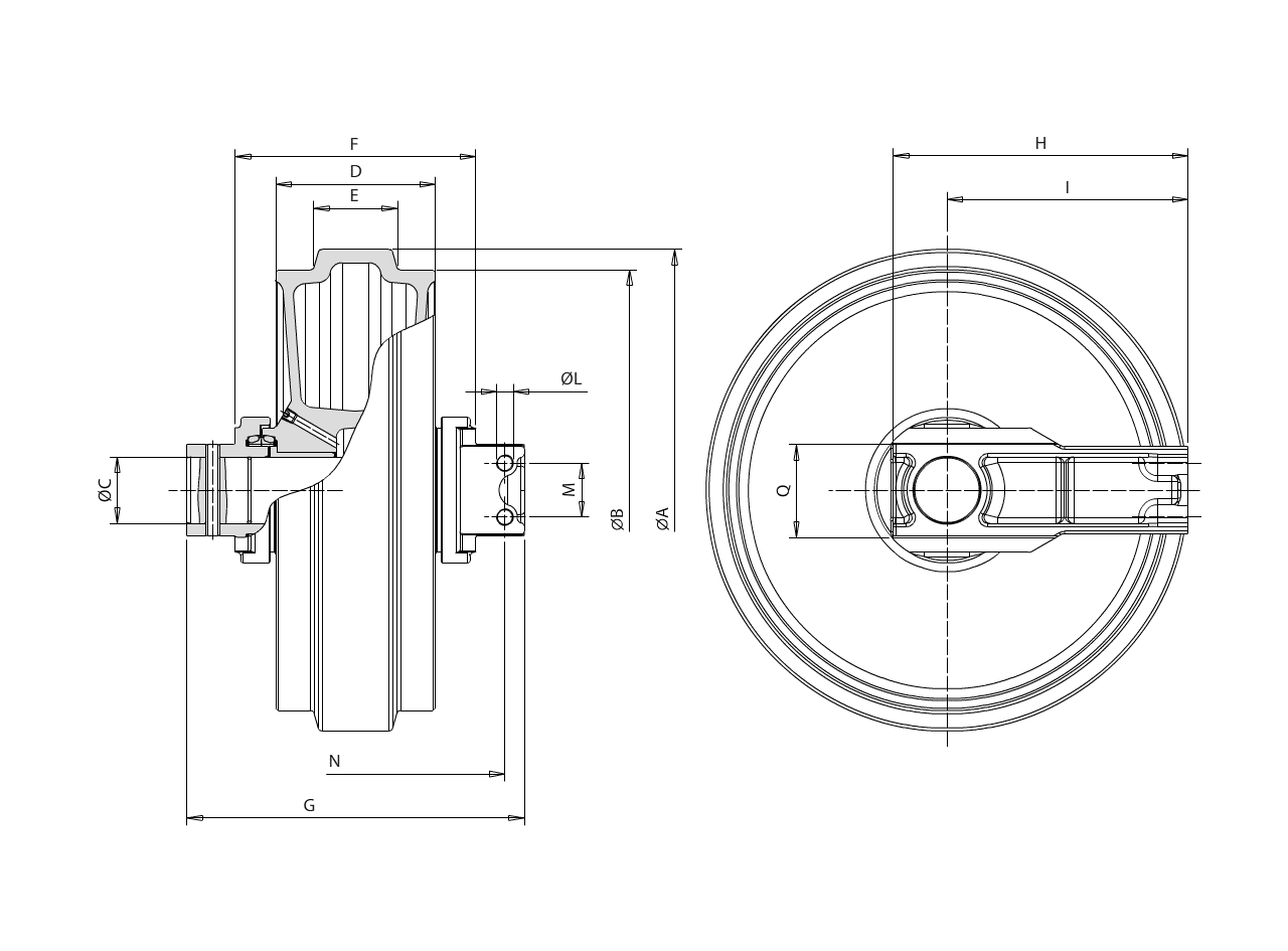 نقشه آیدلر بیل مکانیکی کوماتسو pc400
